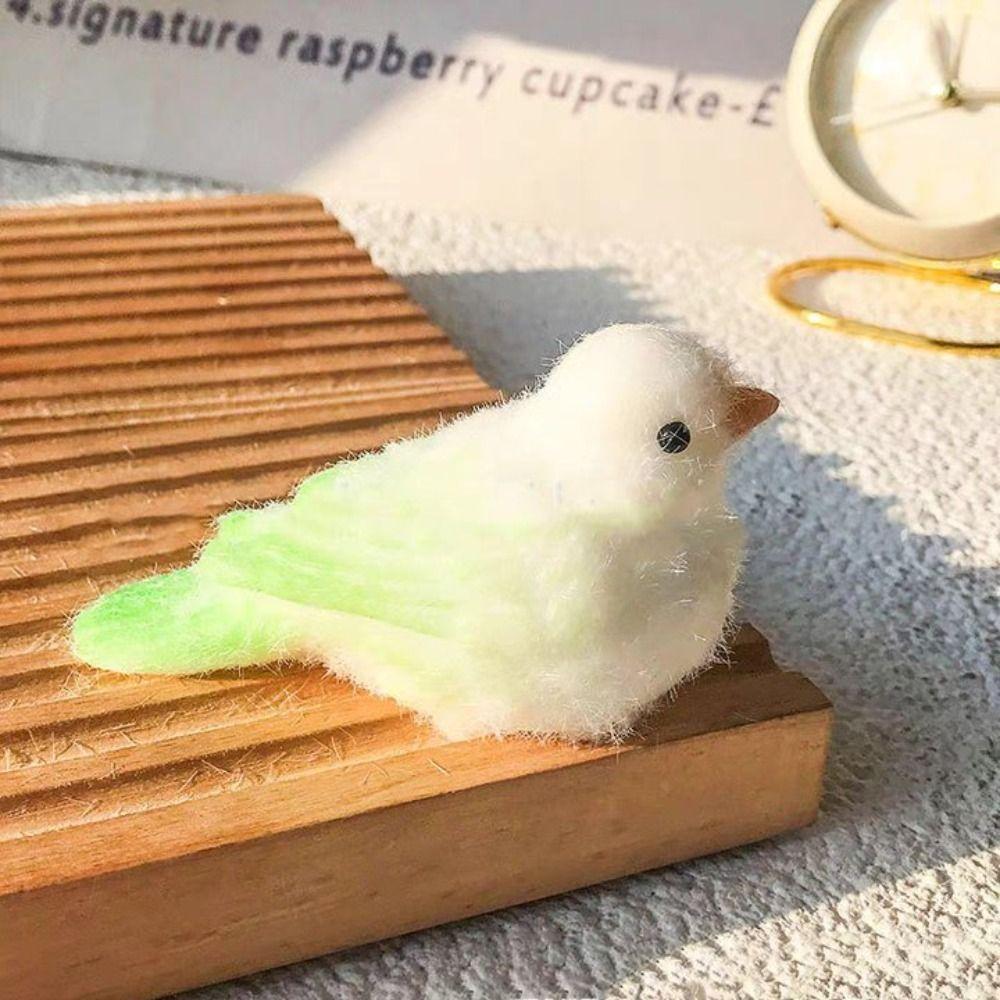 Cartoon Pearl Bird Squeeze Toys Silicone Parrot Fidget Toy  Mini Ornaments