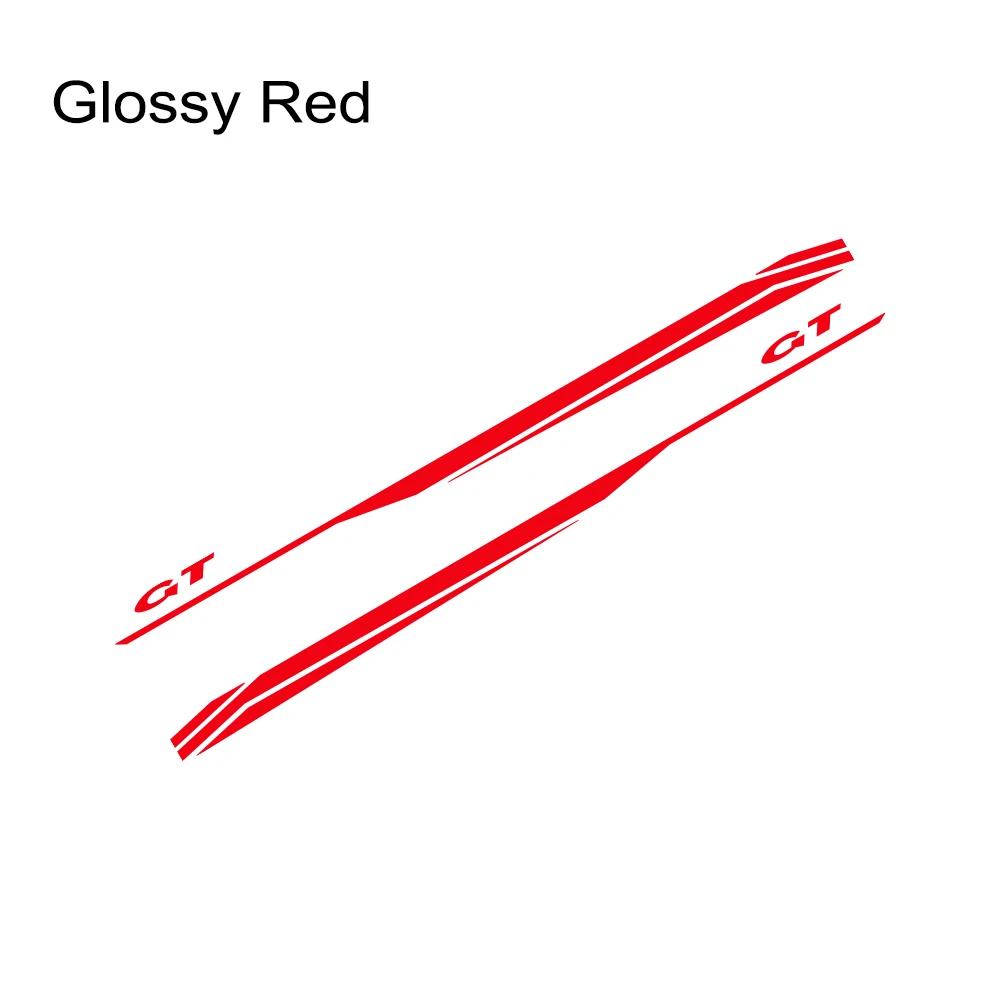 2Pcs Car Side Door Body DIY Vinyl Decals Decoration For Ford Mustang Coupe GT - Shelby GT500 GT350 Auto Styling Accessories
