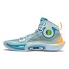 LiNing Sonic Ultra High Rebound Shock Absorption High Top Basketball Shoes Men Basketball Shoes Blue ABAT019-7