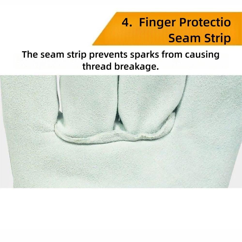 Cowhide Labor Gloves Thick Safety Gloves New Mechanic Glove