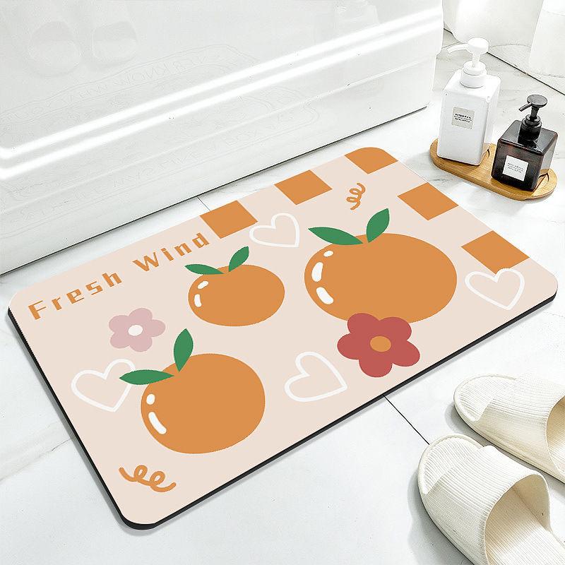 

Коврик для ванной, диатомовая грязь, милый коврик для ног, бытовой туалет, придверный коврик, туалет быстросохнущий и нескользящий 40X60cm 15.7X23.6in