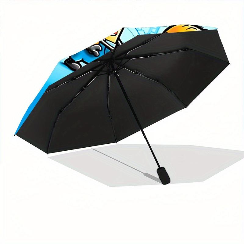 1pc Automatic Open/Close Cool Outdoor Umbrella Sturdy Iron Frame, Compact Travel Umbrella - Perfect Gift a0829115