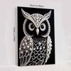 DIY Eule Diamantmalerei Kits Ohne Rahmen 35x45cm Edelstein Kunst Diamantmalerei Kits für Erwachsene/Anfänger Geschenkidee Hauswand Dekor