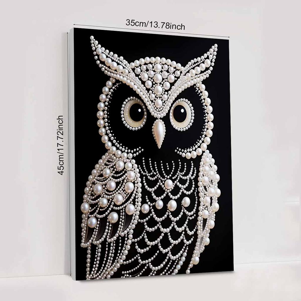 DIY Eule Diamantmalerei Kits Ohne Rahmen 35x45cm Edelstein Kunst Diamantmalerei Kits für Erwachsene/Anfänger Geschenkidee Hauswand Dekor