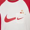 Nike Sportswear Serpent Welcome Collection Crew Neck Fashion Versatile Pullover Long Sleeve Kids Tops Sail IH0993-133