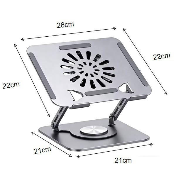 Adjustable Carbon Steel & Aluminum Laptop/Tablet Stand