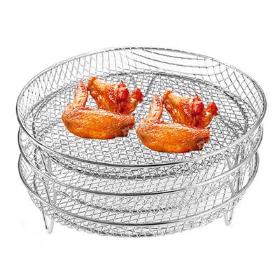 Stojak do frytkownicy beztłuszczowej Piekarnik z frytkownicą Grill Parowar Stojak do dehydratora ze stali nierdzewnej Stackable Siatkowa koszyk do grillowania Akcesoria do frytkownicy beztłuszczowej