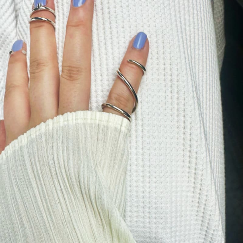 BRILLPIECE Contour nail ring