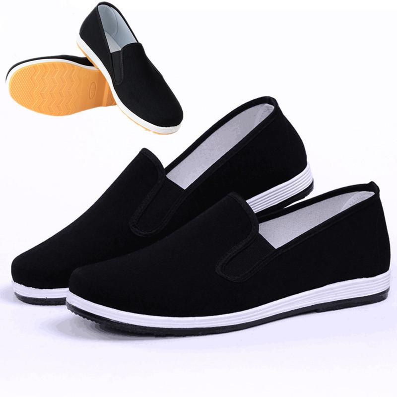 Spring and summer cloth shoes men's old Beijing cloth shoes single shoes men's driving work men's black cloth shoes mountaineering shoes non-slip labo