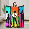 Yoru Chainsaw Man Japanese Manga Blankets Soft Pattern Plush Throw Blanket For Girls Boys Outdoor Flannel Bedspread Bed Cover