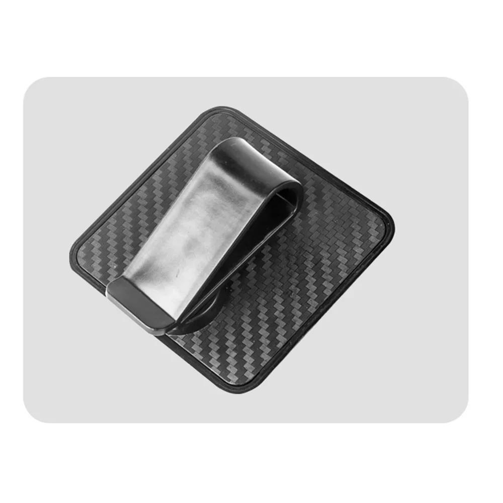 CarGlasses Clip Carbon Fiber Sunglasses SunglassesFrame Car Sun Visor Storage Room Multifunctional Ticket Clip Exquisite Durable