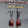 Sandalwood Pixiu Handheld Carved Pendant Ornament - Douyin Craft Gift