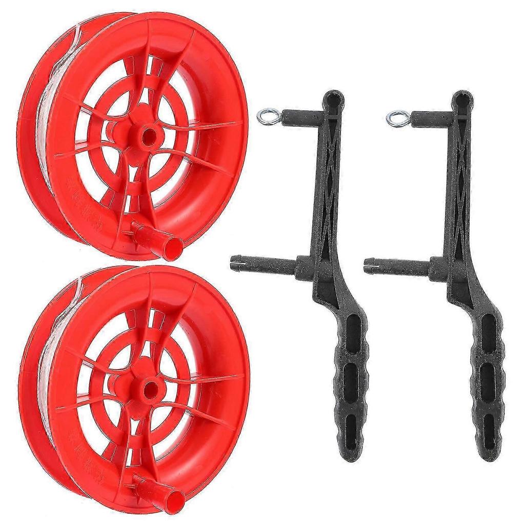 2 Pcs Doitool Kite String Handle Reel Winder Reel Kite String Holder Kite Thread Winder