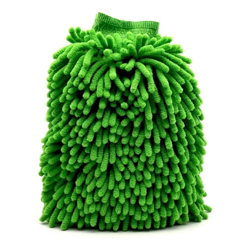 Microfiber Car Wash Mitt Double Sided Chenille Auto Gloves Ultra Absorbent Wash Car Sponge Scratch Free Microfiber Car Cleaning