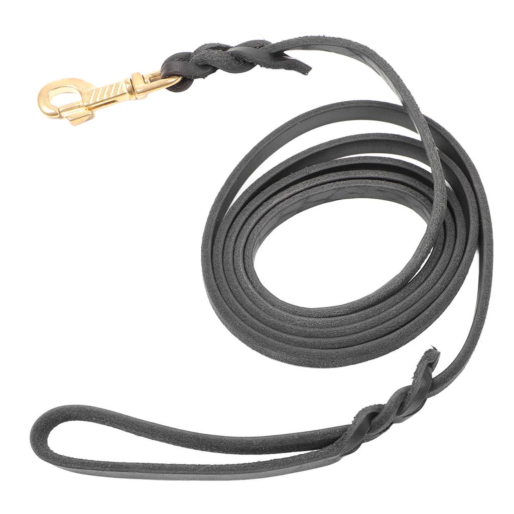 Dog Leash Durable Cowhide Leather Dog Training Leash Long Soft Dog Traction Rope for Medium Large