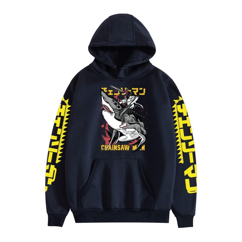 Chainsaw Man Anime Hoodie Chainsaw Man Hoodie Streetwear Hooded Sweatshirt Men Women Cosplay Sports