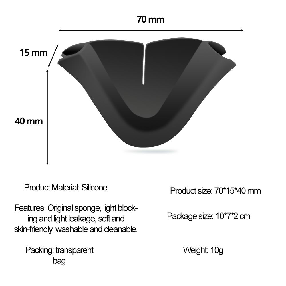 Silicone Nose Pad For Meta Quest 3S Headset Anti-sweat Replacement Cover Washable Protective For Meta Quest 3S VR Accessories