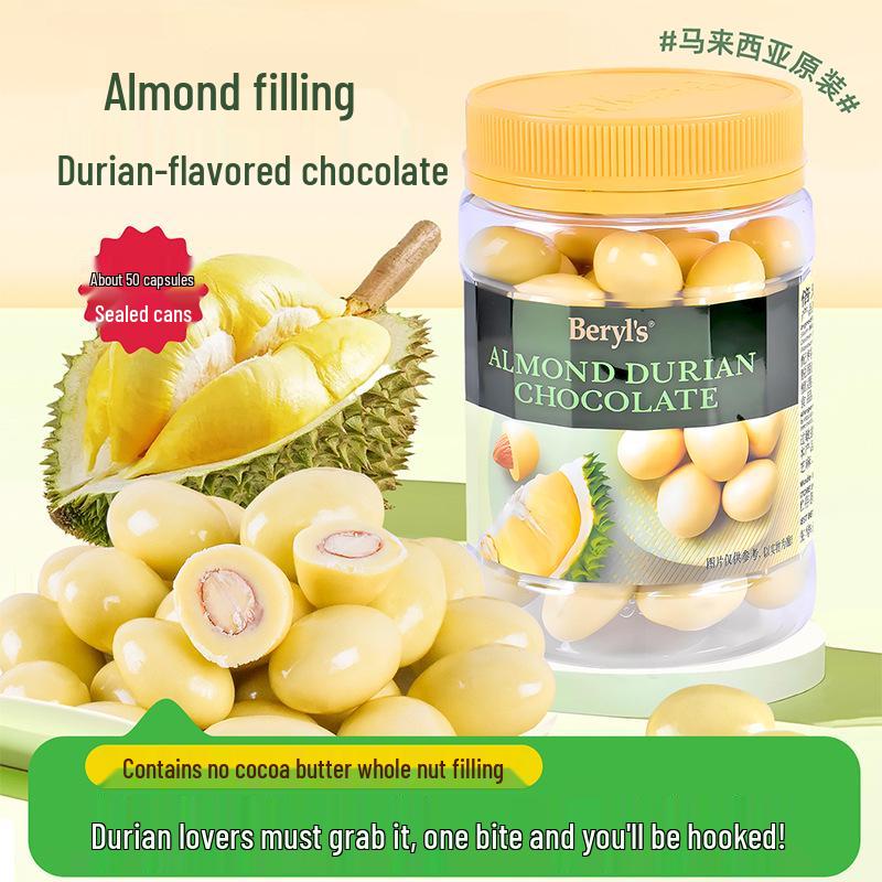 Malaysian Durian & Grape Almond-Filled Chocolate Jar