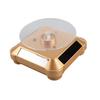 Solar Powered LED Electric Rotating Turntable Display Stand for Jewelry Phone