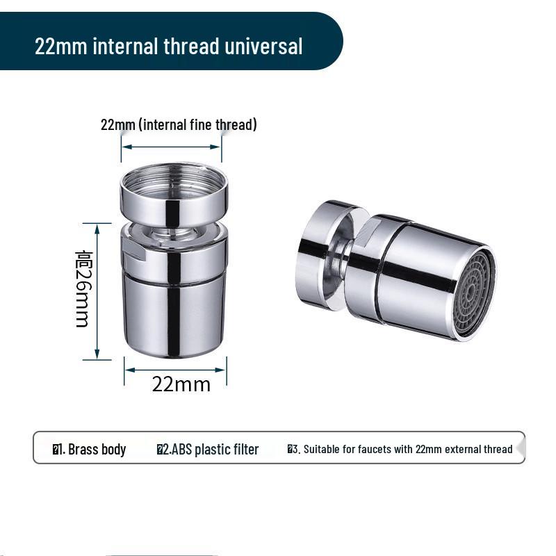 Universal Kitchen Faucet Aerator Extender, Copper Mesh Accessory