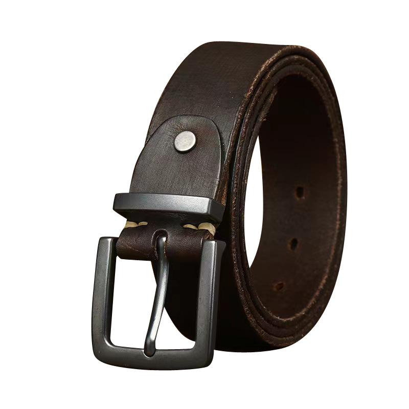 Belt Men's Fashion Trend Leather Pin Buckle Retro Korean Type Simple All-Match Men's Jeans Belt