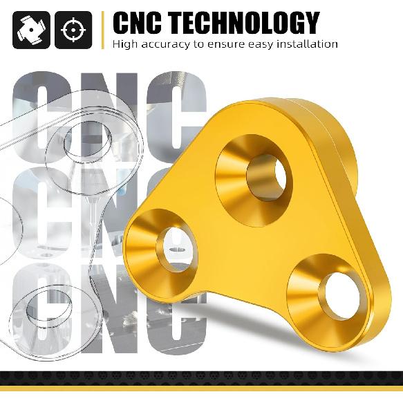 NICECNC Gold Pipe Support Bracket Exhaust Mounting Bracket with Bolt Compatible with Suzuki DRZ400S DRZ400SM 2000-2024 Motorcycle Exhaust Bracket See