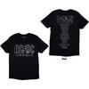 AC/DC T-Shirt: Back In Black PRW-UP EU Tour '24 (Back Print & Ex-Tour) OFFICIAL