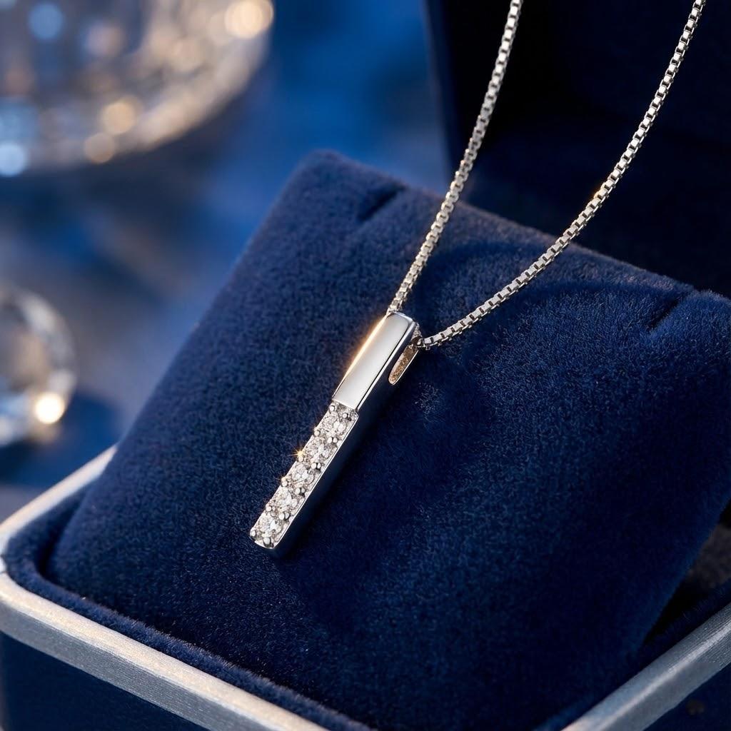 

Exquisite Personality Temperament Collarbone Necklace Micro-vertical Necklace Simple Necklace Popular Jewelry Accessory серебряный