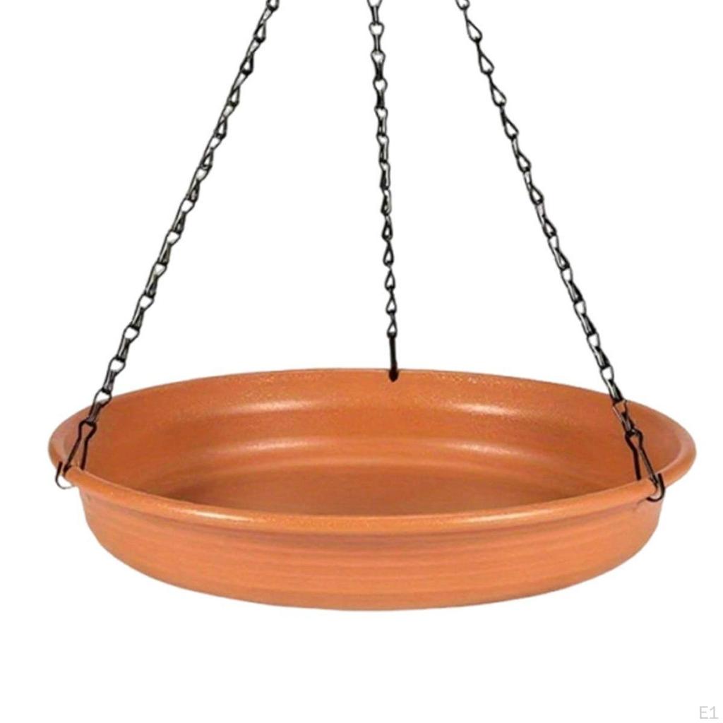 Bird Feeder Tray Designed for Outdoor Hanging, Comes with Hook And Chain Accessory