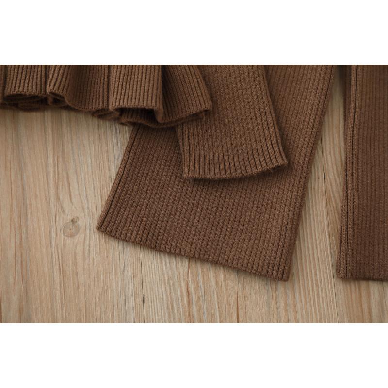 Mädchen Pullover Strick Zweiteiler Herbst und Winter Neu Baby Mädchen Cartoon Hosen Set