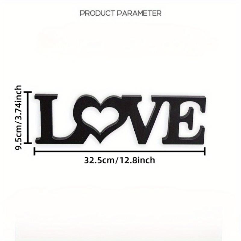1pc 'LOVE' Letter Decor, Wooden Handicrafts, Sculptures,and Ornaments,Living Room, Bedroom Decorations, Wooden Party Decorations