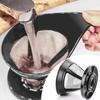 Stainless Steel Coffee Filter Set with HLB18 Measuring Spoon Meshs Filter Funnel Coffee Funnel Suitable for Coffee