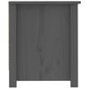 Vidaxl Szafka Na Buty, Szara, 110X38X45,5 Cm, Lite Drewno Sosnowe
