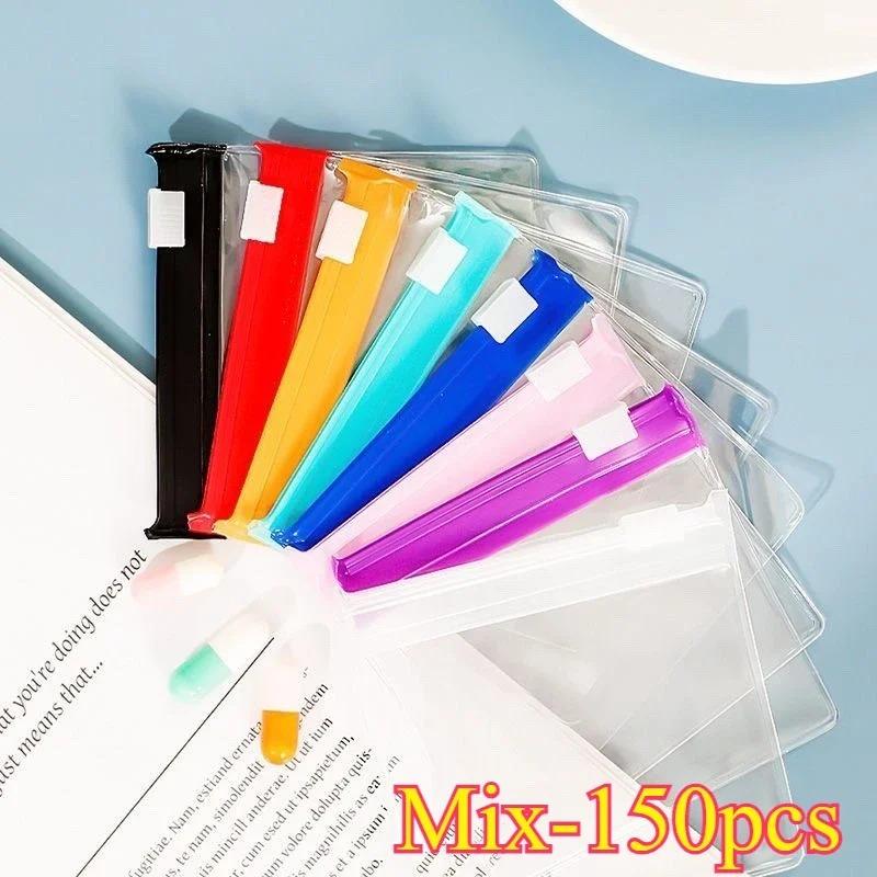 10-300pcs Clear Earring Bags Pill Waterproof Bags Thickened Reusable Storage Pouch for Jewelry Rings Necklace Bracelet