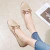 Women's Shallow Mouth Single Shoes Spring New Butterfly Bow Flat Bottom Anti Slip Comfortable Casual Soft Sole Shoes