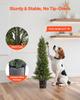 Artificial Topiary Cedar Trees, 2 Set 914mm Faux Pine Shrubs Plants, Fake Silk Tree Look Real, Easy Assembly for Decor Front Porch Outdoor Patio