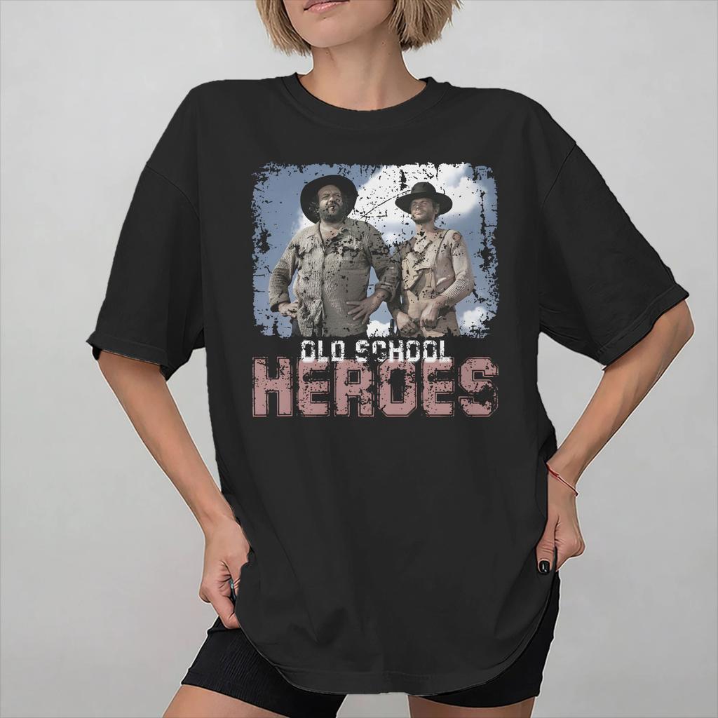 New Arrival BUD SPENCER AND TERENCE HILL T Shirt for Unisex Women Cotton Tee Shirt Short Sleeve Clothes
