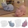 New 3D Kitten Series Silicone Candle Molds Cute Pet Cat Crafts Plaster Resin Soap Making DIY Animal Chocolate Ice Cake Tools