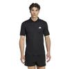 Adidas Men's Workout Essentials Base Polo Shirt, Climacool Athletic Short Sleeve Polo, Black, Size 3L (DE092 KA3563)