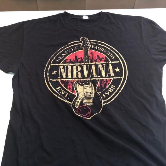 Nirvana Rock band t-shirt Unisex T-Shirt L