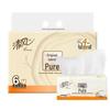 Gentle Breeze Pure Wood 4-Ply Facial Tissues, 100 Sheets/Pack, 6-Pack Bundle, M Size Napkins, BR62MC