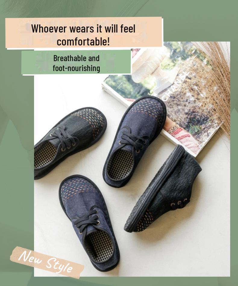 2025 New Year Women's Lace-Up Low-Top Wear-Resistant Comfort Shoes