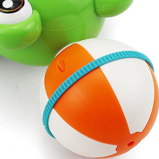 Electric Walking Frog Toy with Music Light Rotatable Heading Ball Stunt Frog Toy Toddlers Boys Girls Tummy Time Interactive Crawling Animal Toy