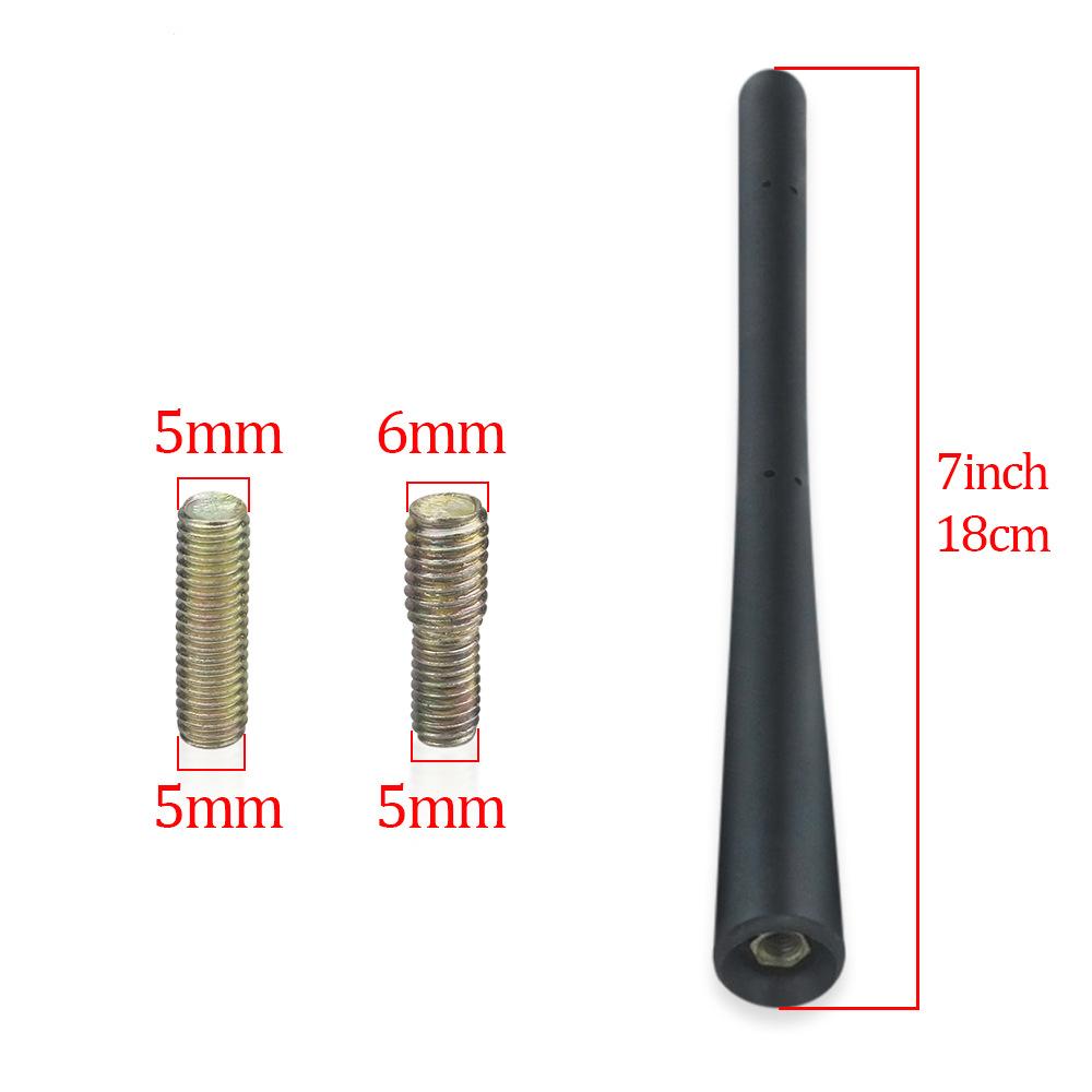 7inch 18CM Car Stereo Antenna Aerial Flexible Rubber Protection AM/FM Radio Antenna Pole Modification