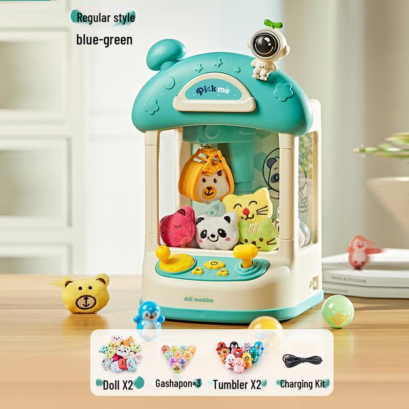 Kids' Mini Claw Machine: Home Electric Sound & Light Toy for Gashapon and Prizes