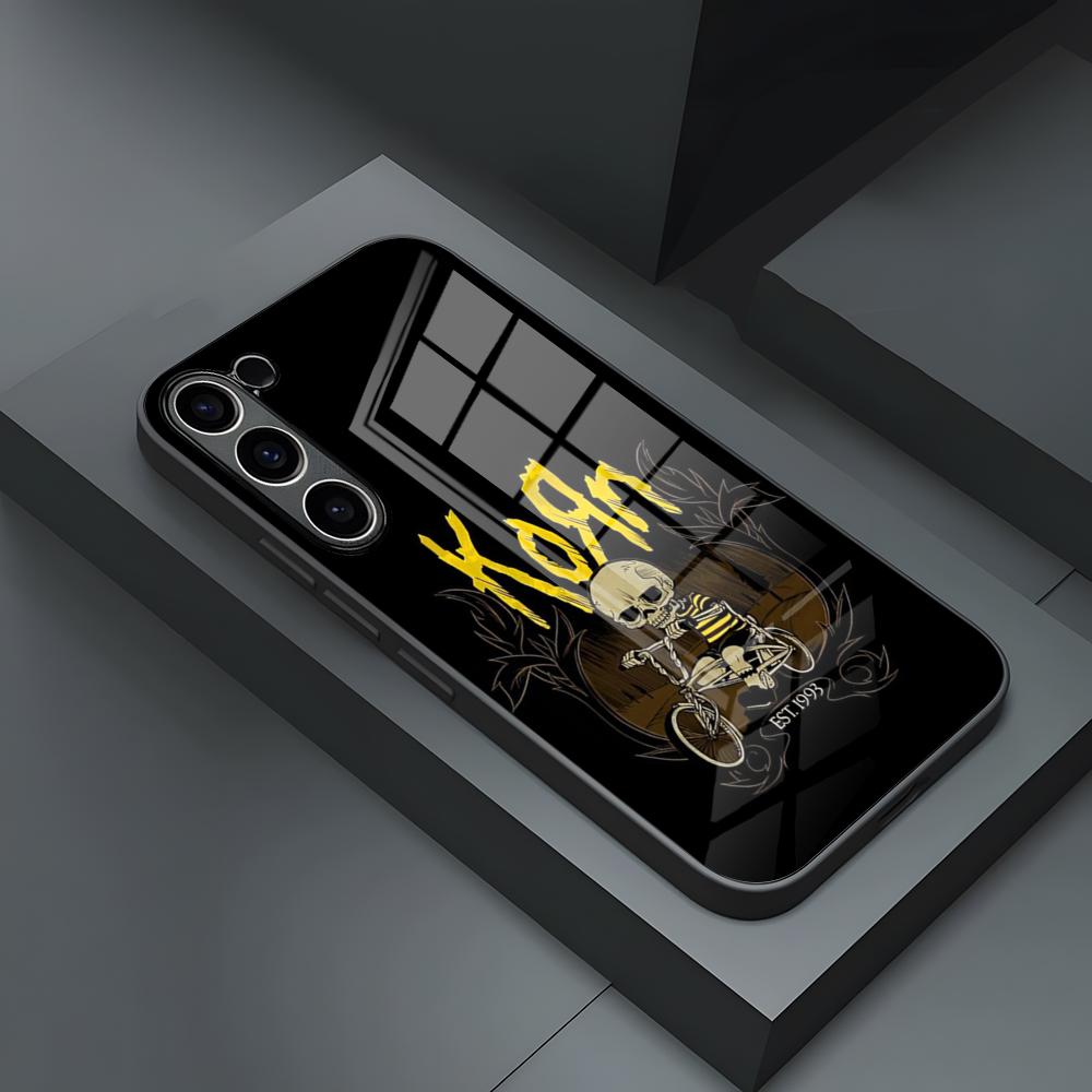 K-Korn Rockband Handyhülle Für S24 Ultra Samsung S23 Fe S22 S20 S21 Plus Galaxy A54 A34 A24 A53 Note 20 Glasabdeckung Samsung s23plus