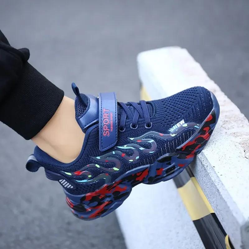 Quality Kids Shoes Children's Fashion Boy Running Sneakers Non-slip Lightweight Sports Children Shoes Quality