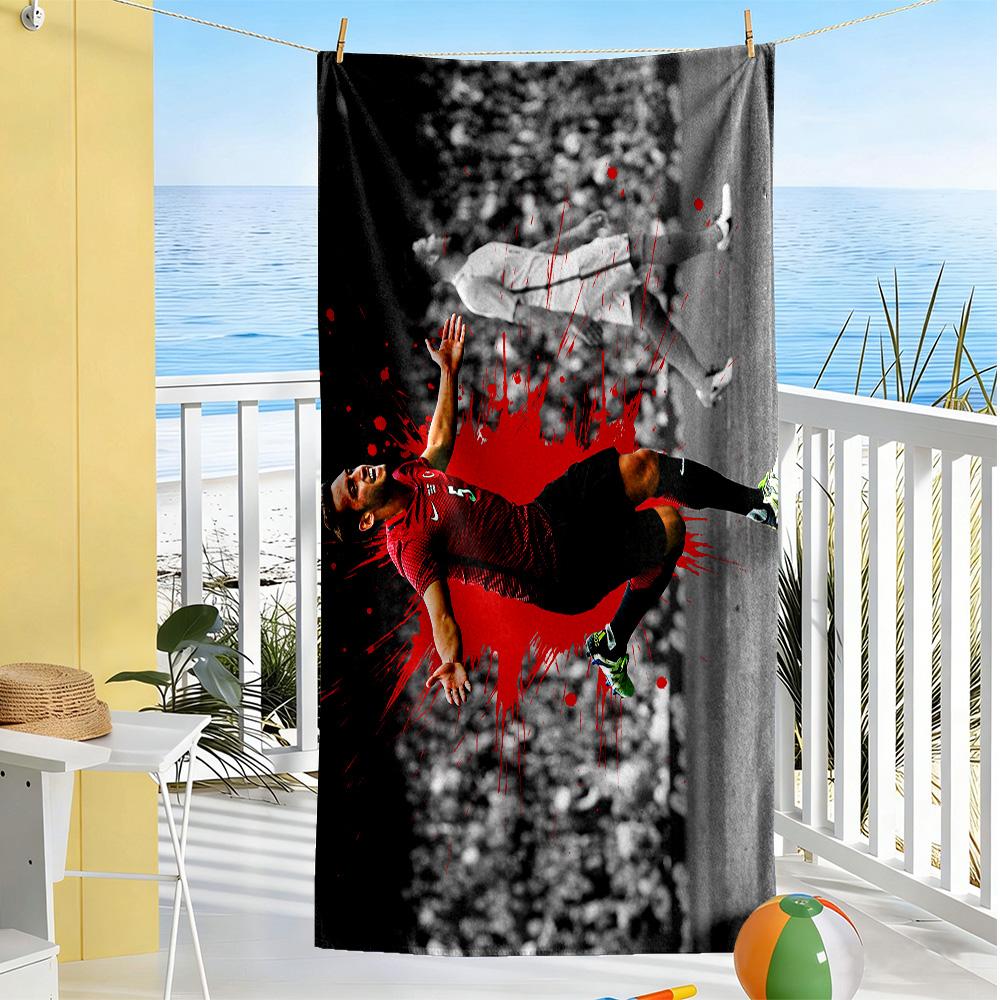 Ac Milan Celebration Moment Beach Towel Super Soft & Absorbent Comfortable Lightweight