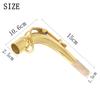 M MBAT Alto Saxophone Bend Neck with Cork Brass Material Alto Sax Bend Neck Sheet Woodwind Instrument Parts & Accessories