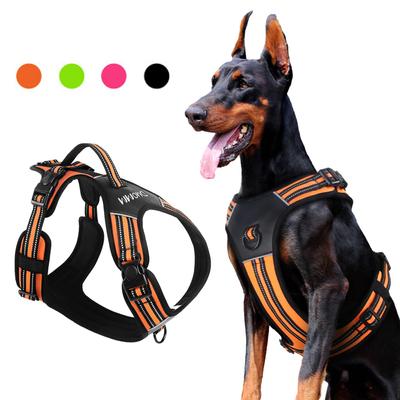 Sterk hondentuig met handvat Reflecterend Anti-trek Borstbanden voor Kleine Grote Honden Buiten Wandelen Trainingsbenodigdheden